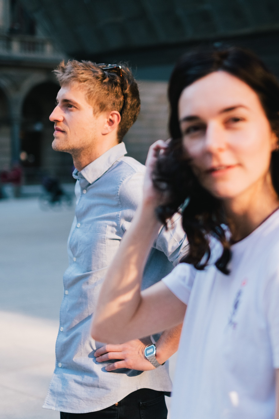 Chris and Lenka in a photo shooting session